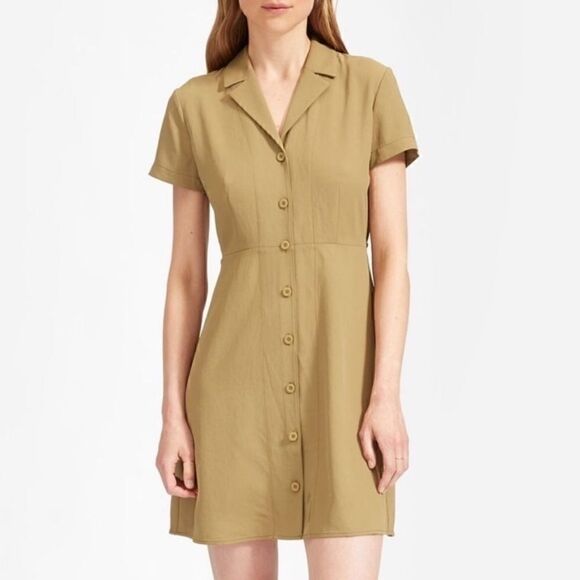 NWT Everlane The Japanese GoWeave Notch Shirt Dress Size 4 - Picture 2 of 5